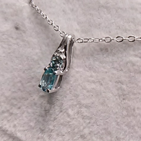 .50ctw Genuine Blue Zircon 925 Sterling Silver - Picture 2 of 6